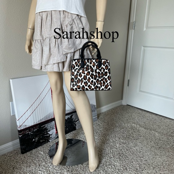 ♠️Kate Spade Madison Spotted Leopard Small Satchel - Picture 9 of 15